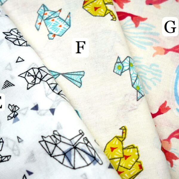 popeline de coton motifs animaux