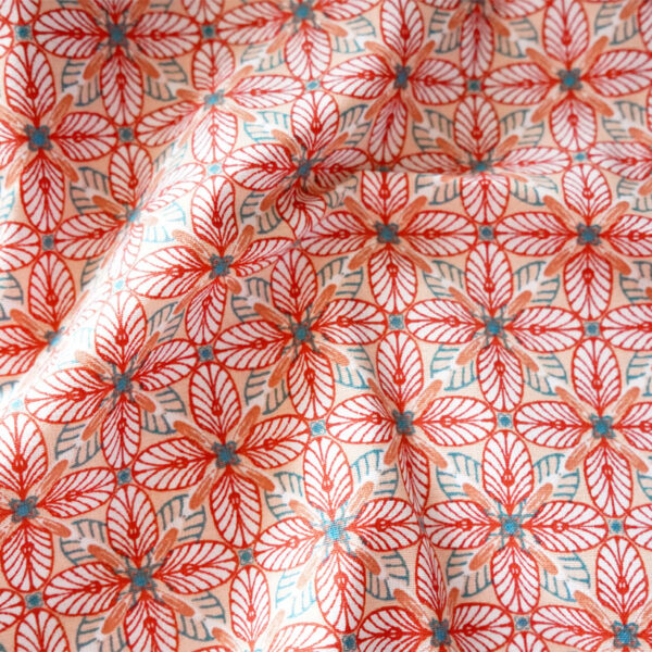 popeline de coton motifs géo M